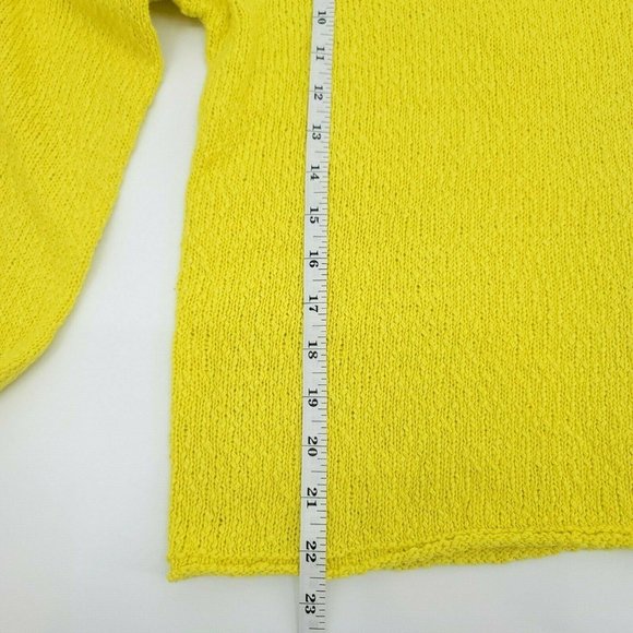^ Abound Women's Large Drop Shoulder Knit Sweater - Yellow - Picture 8 of 10